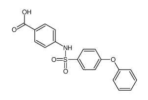 4-[(4-phenoxyphenyl)sulfonylamino]benzoic acid Structure