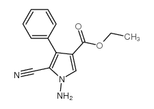 1-AMINO-3-CARBETHOXY-4-PHENYL-5-CYANOPYRROLE structure