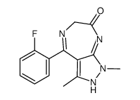 4-(o-Fluorophenyl)-6,8-dihydro-1,3-dimethylpyrazolo[3,4-e][1,4]diazepin-7(1H)-one picture