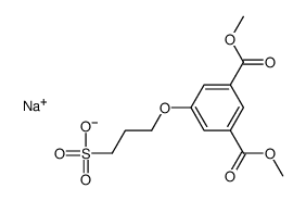 sodium dimethyl 5-(3-sulphonatopropoxy)phthalate structure