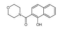 4-(1-Hydroxy-2-naphthoyl)morpholine structure