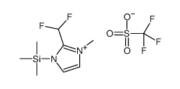 1-TRIMETHYLSILYL-DIFLUOROMETHYL-3-METHYLIMIDAZOLIUM TRIFLATE Structure