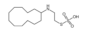 Thiosulfuric acid S-[2-(cyclododecylamino)ethyl] ester Structure