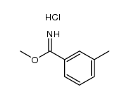 3-methyl-benzimidic acid methyl ester, hydrochloride Structure