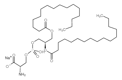 1,2-dipalmitoyl-sn-glycero-3-phospho-l-serine, sodium salt Structure