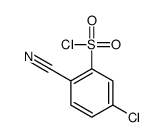 5-氯-2-氰基-苯磺酰氯结构式