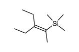 3-Ethyl-2-trimethylsilyl-2-penten结构式