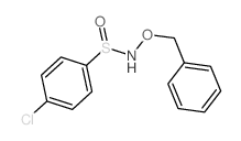 4-chloro-N-phenylmethoxy-benzenesulfinamide结构式