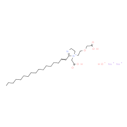 disodium 1-[2-(carboxymethoxy)ethyl]-1-(carboxymethyl)-2-(heptadecenyl)-4,5-dihydro-1H-imidazolium hydroxide结构式