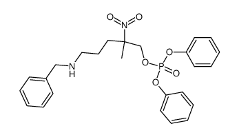 5-(N-benzylamino)-2-methyl-2-nitro-1-(diphenylphosphatoxy)-pentane Structure