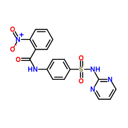 2-Nitro-N-[4-(2-pyrimidinylsulfamoyl)phenyl]benzamide Structure