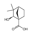 2-hydroxy-3,3-dimethyl-norbornane-1-carboxylic acid结构式