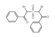 Ethanone,2,2'-sulfonylbis[2-bromo-1-phenyl- Structure