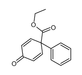 ethyl 4-oxo-1-phenylcyclohexa-2,5-diene-1-carboxylate结构式