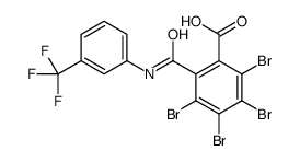 2,3,4,5-tetrabromo-6-[[3-(trifluoromethyl)phenyl]carbamoyl]benzoic acid Structure