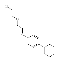 1-[2-(2-chloroethoxy)ethoxy]-4-cyclohexyl-benzene structure