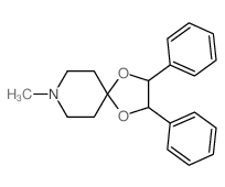 8-Methyl-2,3-diphenyl-1,4-dioxa-8-azaspiro(4.5)decane Structure