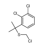 1,2-dichloro-3-[2-(chloromethylsulfanyl)propan-2-yl]benzene Structure