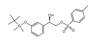 (R)-2-(3-((tert-butyldimethylsilyl)oxy)phenyl)-2-hydroxyethyl 4-methylbenzenesulfonate Structure