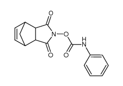 2-phenylcarbamoyloxy-3a,4,7,7a-tetrahydro-4,7-methano-isoindole-1,3-dione结构式