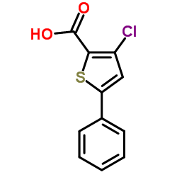 3-Chloro-5-phenylthiophene-2-carboxylic acid结构式