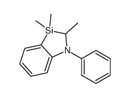 2,3,3-trimethyl-1-phenyl-2H-1,3-benzazasilole结构式