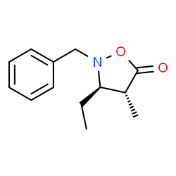 5-Isoxazolidinone,3-ethyl-4-methyl-2-(phenylmethyl)-,(3R,4R)-rel-(-)-(9CI)结构式