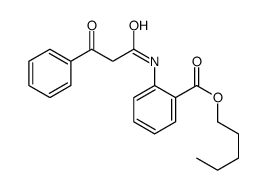 pentyl 2-[(3-oxo-3-phenylpropanoyl)amino]benzoate结构式