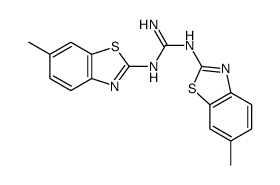 1,2-bis(6-methyl-1,3-benzothiazol-2-yl)guanidine Structure