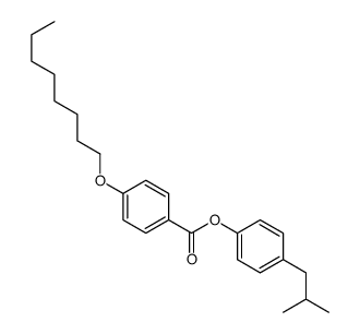 [4-(2-methylpropyl)phenyl] 4-octoxybenzoate结构式