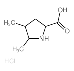 4,5-dimethylpyrrolidine-2-carboxylic acid结构式