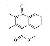 methyl 2-ethyl-3-methyl-1-oxidoquinolin-1-ium-4-carboxylate结构式