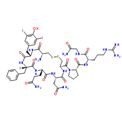 (3,5-Diiodo-Tyr2,Arg8)-Vasopressin结构式