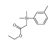 ethyl 2-[dimethyl-(3-methylphenyl)silyl]acetate Structure