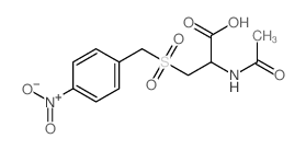 2-acetamido-3-[(4-nitrophenyl)methylsulfonyl]propanoic acid structure