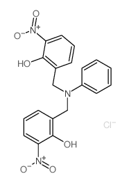 2-[[(2-hydroxy-3-nitro-phenyl)methyl-phenyl-amino]methyl]-6-nitro-phenol Structure