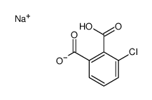 sodium hydrogen 3-chlorophthalate Structure