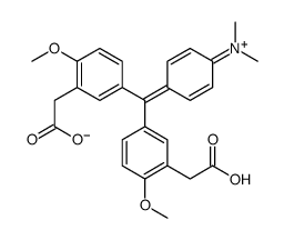 [4-[bis[3-(carboxymethyl)-4-methoxyphenyl]methylene]-2,5-cyclohexadien-1-ylidene]dimethylammonium结构式