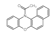 12-Acetyl-benzophenoxazin结构式