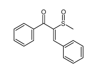 (E)-2-methylsulfinyl-1,3-diphenylprop-2-en-1-one Structure