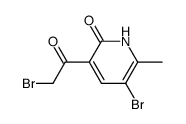 5-(2-Bromoacetyl)-3-bromo-2-methyl-6-oxo-1,6-dihydropyridine Structure