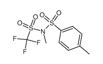 N-methyl(p-toluenesulfonyl)trifluoromethanesulfonimide Structure