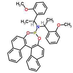 (11bR)-N,N-双[(R)-(-)-1-(2-甲氧基苯基)乙基]二萘并[2,1-d:1',2'-f][1,3,2]二氧磷杂七环-4-胺图片