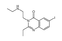 2-ethyl-3-[2-(ethylamino)ethyl]-6-iodoquinazolin-4-one结构式