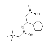 3-((叔丁氧羰基)氨基)-3-环戊基丙酸图片