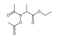 ethylN-acetoxy-N-acetylalaninate Structure