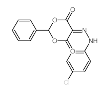 5-[(4-chlorophenyl)hydrazinylidene]-2-phenyl-1,3-dioxane-4,6-dione Structure