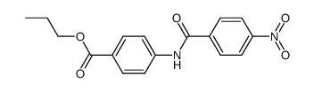 propyl 4-[(4'-nitrobenzoyl)amino]benzoate Structure