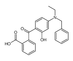 2-[4-[benzyl(ethyl)amino]-2-hydroxybenzoyl]benzoic acid结构式