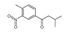 3-methyl-1-(4-methyl-3-nitro-phenyl)-butan-1-one Structure